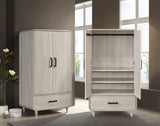 Nyomi White Armoire - Ornate Home