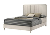 Nyomi White King Panel Bed - Ornate Home