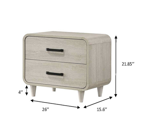 Nyomi White Nightstand - Ornate Home