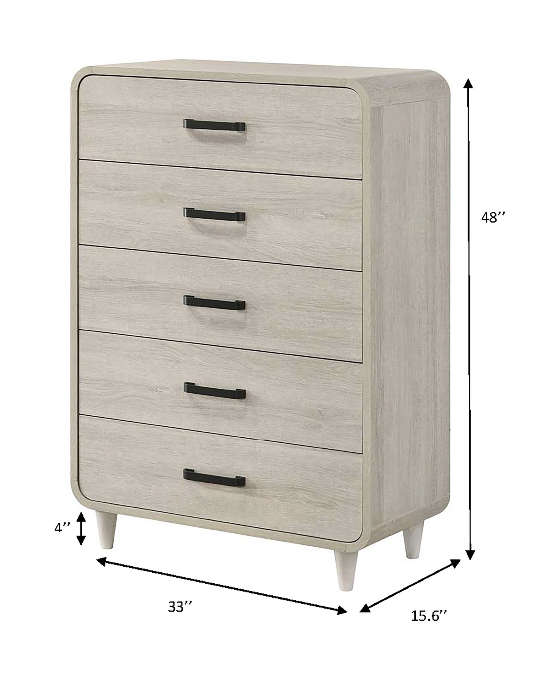 Nyomi White Panel Bedroom Set - Ornate Home