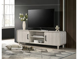 Nyomi White TV Stand - Ornate Home