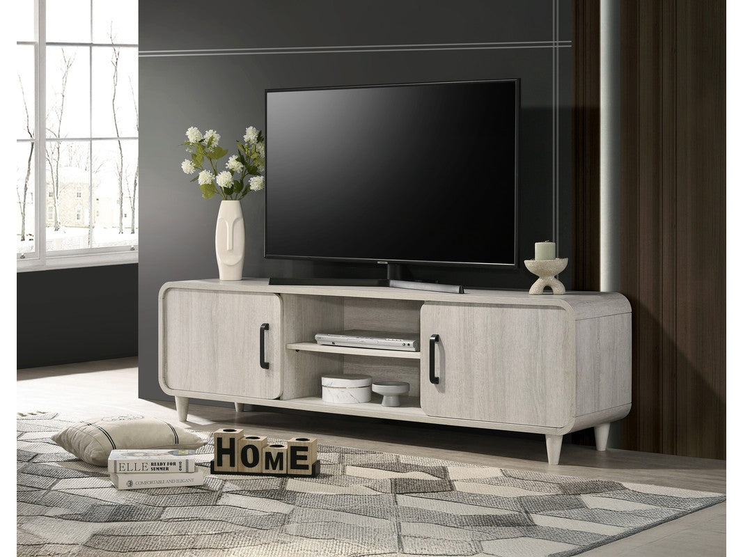 Nyomi White TV Stand - Ornate Home