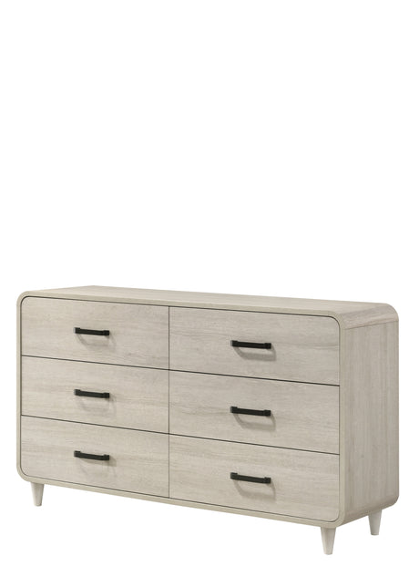 Nyomi White Upholstered Panel Bedroom Set - Ornate Home