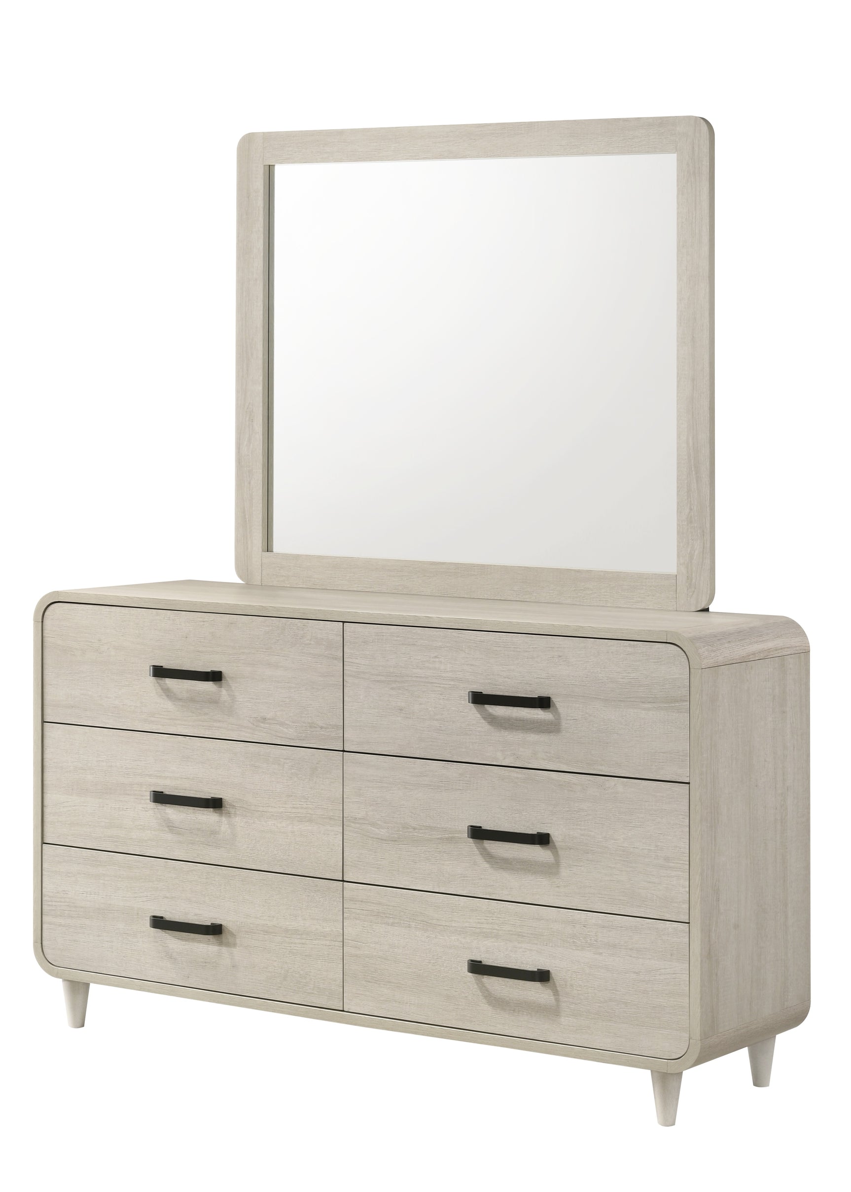 Nyomi White Upholstered Panel Bedroom Set - Ornate Home