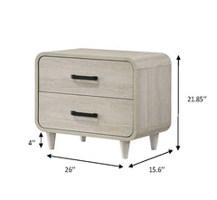 Nyomi White Upholstered Panel Bedroom Set - Ornate Home
