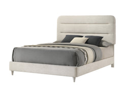 Nyomi White Upholstered Panel Bedroom Set - Ornate Home