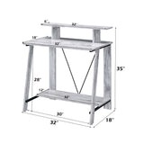 Nypho Antique White Writing Desk - Ornate Home