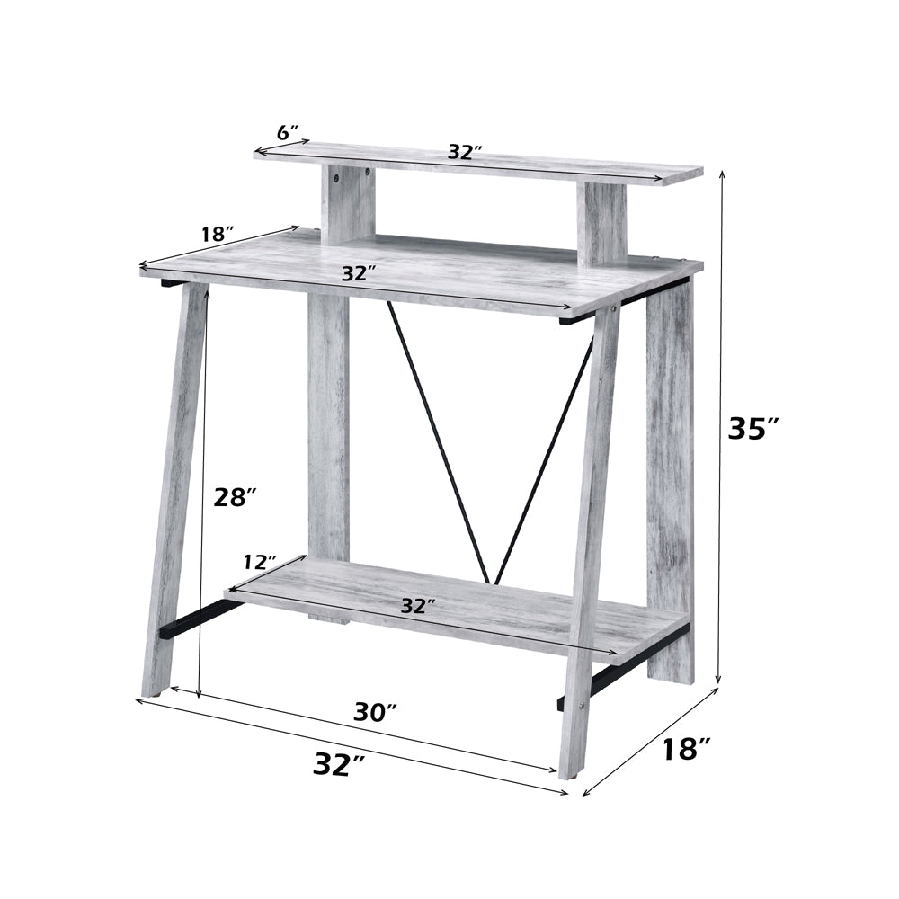 Nypho Antique White Writing Desk - Ornate Home