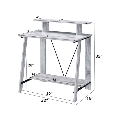 Nypho Antique White Writing Desk - Ornate Home