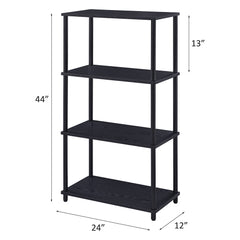 Nypho Black Bookshelf - Ornate Home