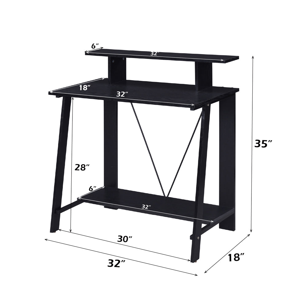 Nypho Black Writing Desk - Ornate Home