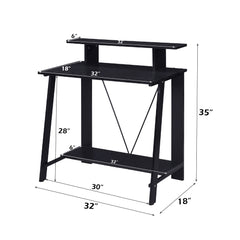 Nypho Black Writing Desk - Ornate Home