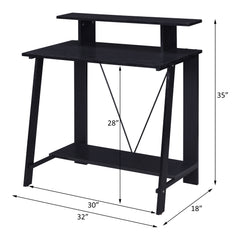 Nypho Black Writing Desk - Ornate Home