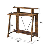 Nypho Oak  Writing Desk - Ornate Home