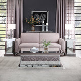 Nysa End Table in Mirrored & Faux Crystals 81412 - Ornate Home