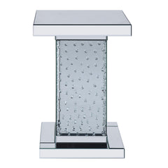 Nysa End Table in Mirrored & Faux Crystals 81412 - Ornate Home