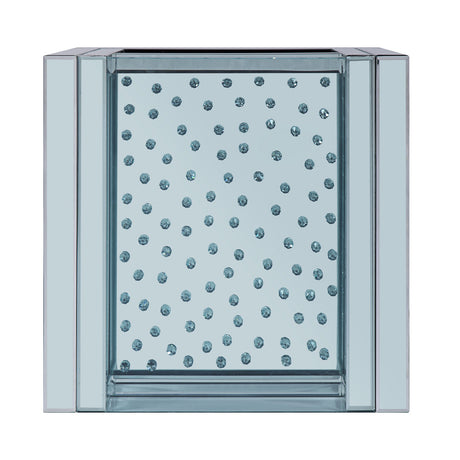 Nysa End Table in Mirrored & Faux Crystals - Ornate Home