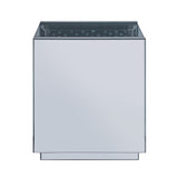 Nysa End Table in Mirrored & Faux Crystals - Ornate Home