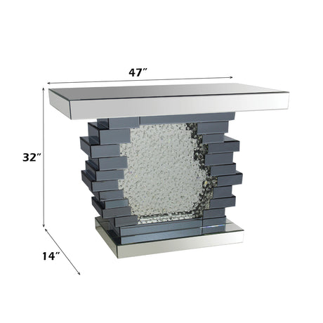Nysa Faux Crystal Console Table - Ornate Home
