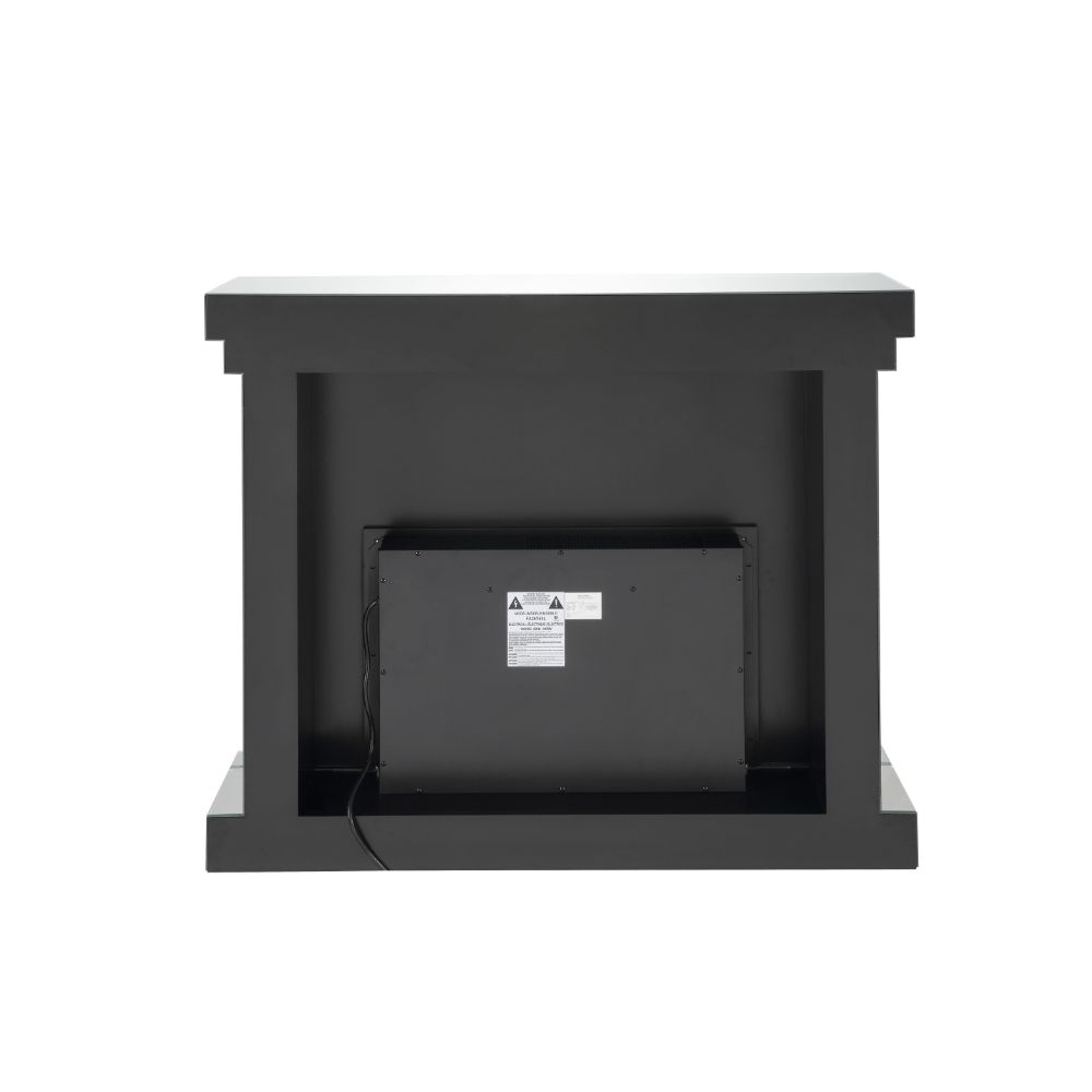 Nysa Fireplace in Mirrored & Faux Crystals - Ornate Home