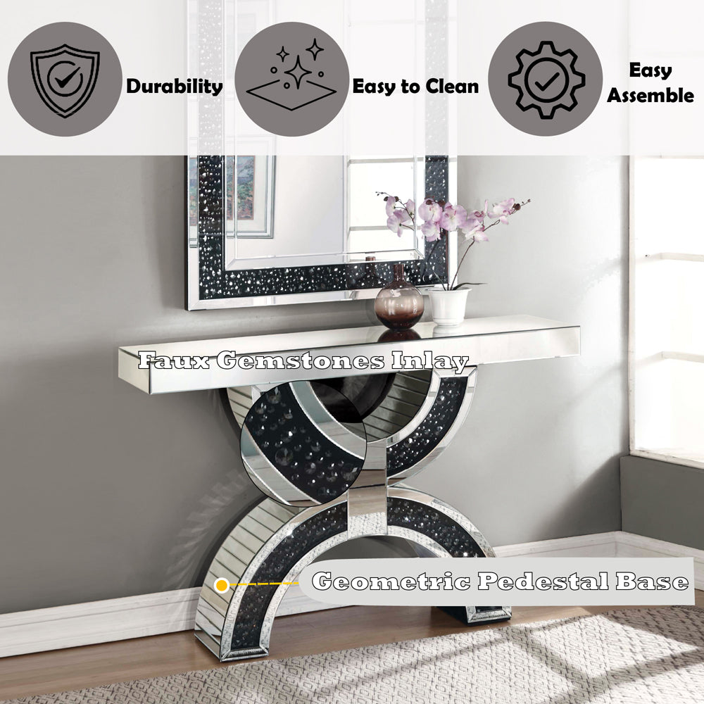 Nysa Intersecting Arcs Base Console Table - Ornate Home