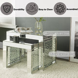 Nysa  Mirror Accent Table - Ornate Home