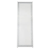 Nysa Mirrored & Faux Crystals Accent Mirror (Floor) - Ornate Home