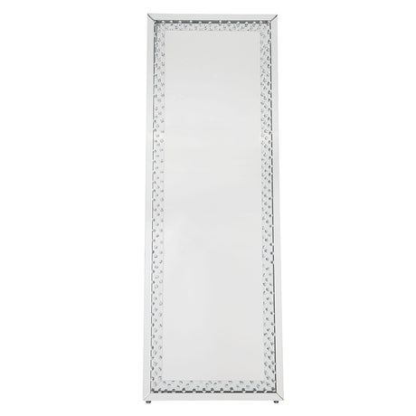 Nysa Mirrored & Faux Crystals Accent Mirror (Floor) - Ornate Home