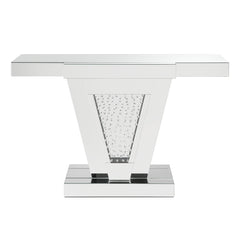 Nysa Mirrored & Faux Crystals Console Table - Ornate Home