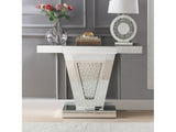 Nysa Mirrored & Faux Crystals Console Table - Ornate Home
