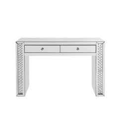 Nysa Mirrored & Faux Crystals Vanity Desk - Ornate Home