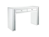 Nysa Mirrored & Faux Crystals Vanity Desk - Ornate Home