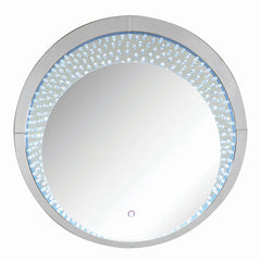 Nysa Mirrored & Faux Crystals Wall Decor (LED) - Ornate Home