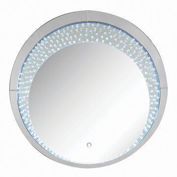 Nysa Mirrored & Faux Crystals Wall Decor (LED) - Ornate Home