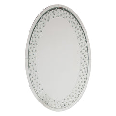 Nysa Mirrored & Faux Crystals Wall Decor - Ornate Home