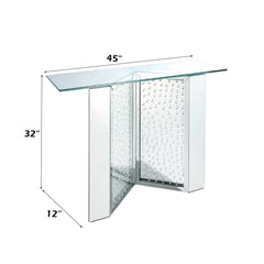 Nysa "V" Shape Base Console Table - Ornate Home