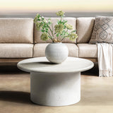 Nysa White Outdoor Coffee Table - Ornate Home