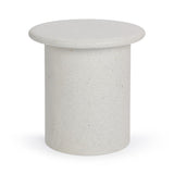 Nysa White Outdoor End Table - Ornate Home