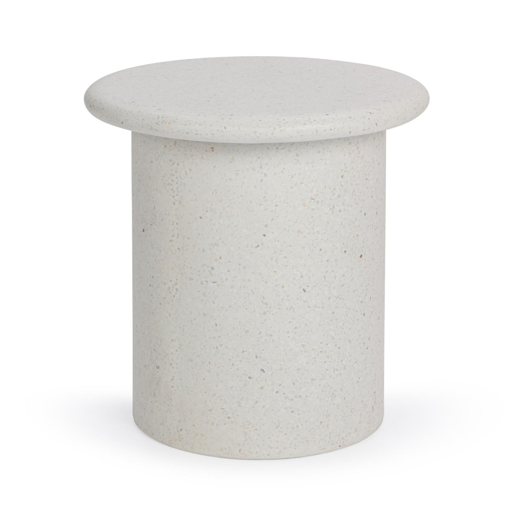 Nysa White Outdoor End Table - Ornate Home