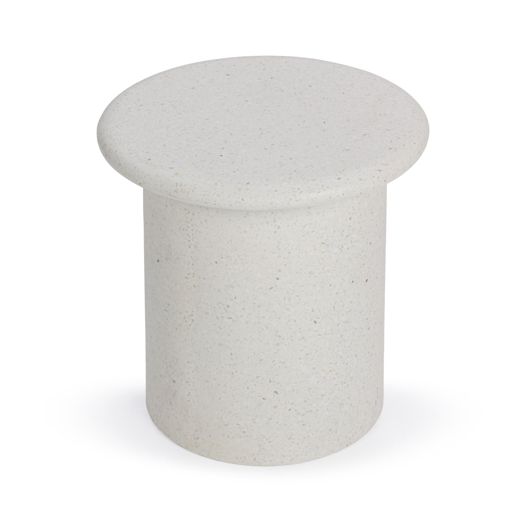 Nysa White Outdoor End Table - Ornate Home