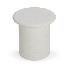 Nysa White Outdoor End Table - Ornate Home