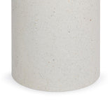 Nysa White Outdoor End Table - Ornate Home