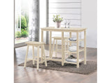 Nyssa Buttermilk Counter Height Set (3Pc Pk) - Ornate Home