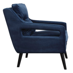 O'Brien Blue Velvet Armchair - Ornate Home