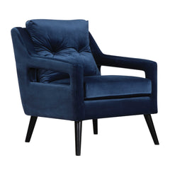 O'Brien Blue Velvet Armchair - Ornate Home