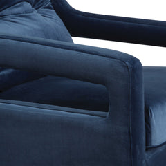 O'Brien Blue Velvet Armchair - Ornate Home