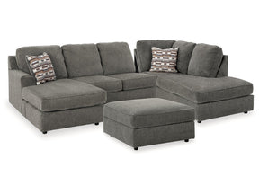 O'Phannon Putty 2-Piece Sectional & Ottoman (Online Special Price) - Ornate Home