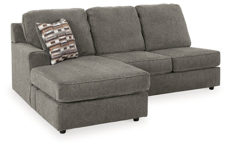 O'Phannon Putty 2-Piece Sectional & Ottoman - Ornate Home