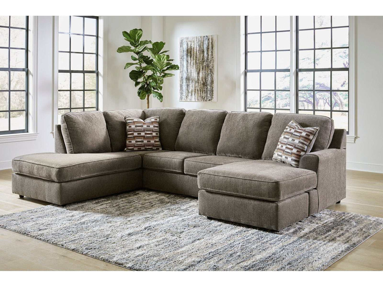 O'Phannon Putty 2pc LAF Corner Chaise Sectional Sofa (Online Special Price) - Ornate Home
