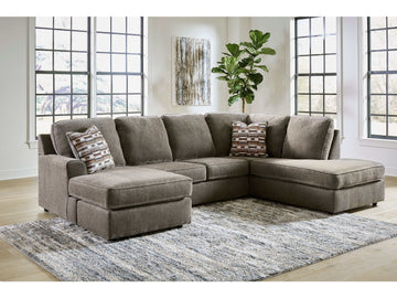 O'Phannon Putty 2pc RAF Corner Chaise Sectional Sofa - Ornate Home